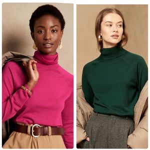 Banana Republic : Washable Silk Blend Turtleneck